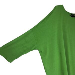 J Jill Wearever Collection Green Bat Wing Asymmetric Flowy Size XL Gently Used.
